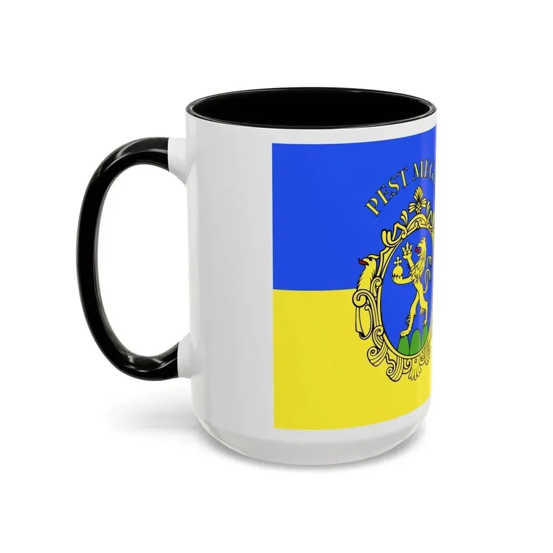 Flag of Pest County Hungary - Accent Coffee Mug - Go Mug Yourself