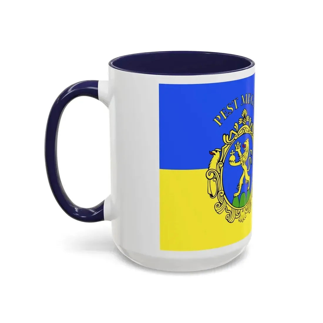 Flag of Pest County Hungary - Accent Coffee Mug - Go Mug Yourself