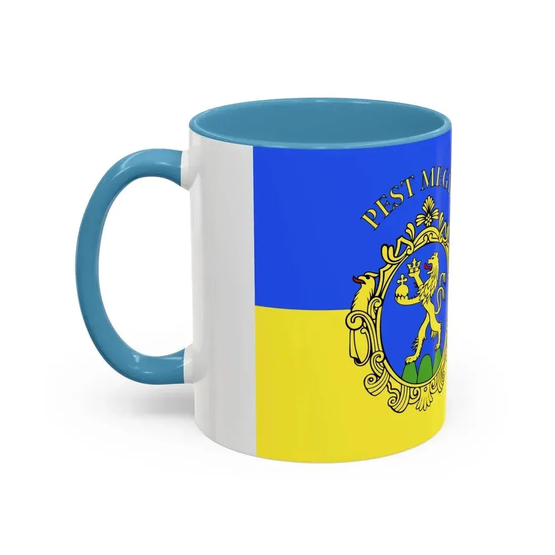 Flag of Pest County Hungary - Accent Coffee Mug - Go Mug Yourself