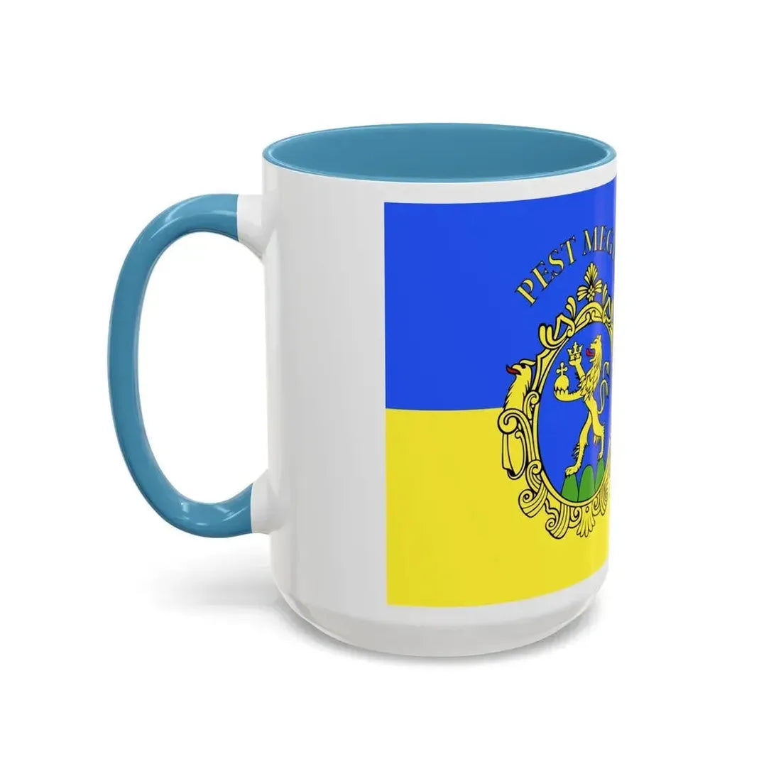 Flag of Pest County Hungary - Accent Coffee Mug - Go Mug Yourself
