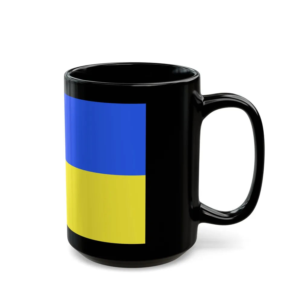 Flag of Pest County Hungary - Black Coffee Mug-Go Mug Yourself