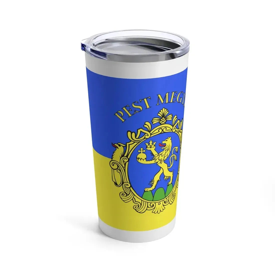 Flag of Pest County Hungary - Tumbler 20oz - Go Mug Yourself