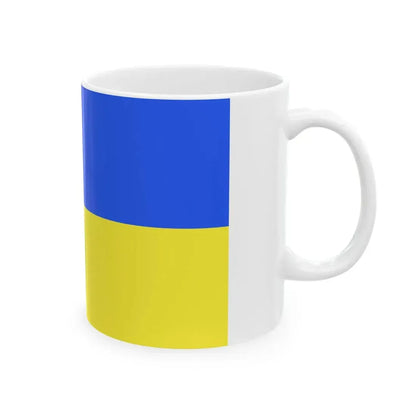 Flag of Pest County Hungary - White Coffee Mug - Go Mug Yourself
