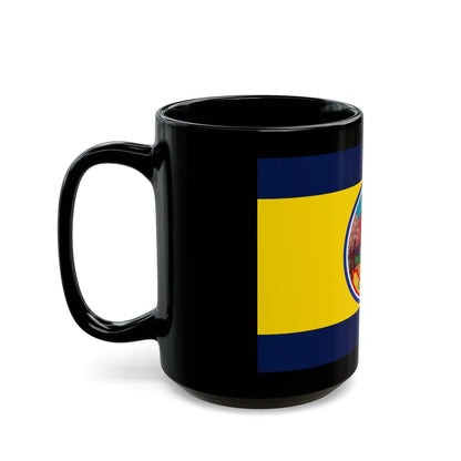 Flag of Petchaburi Province Thailand - Black Coffee Mug-Go Mug Yourself