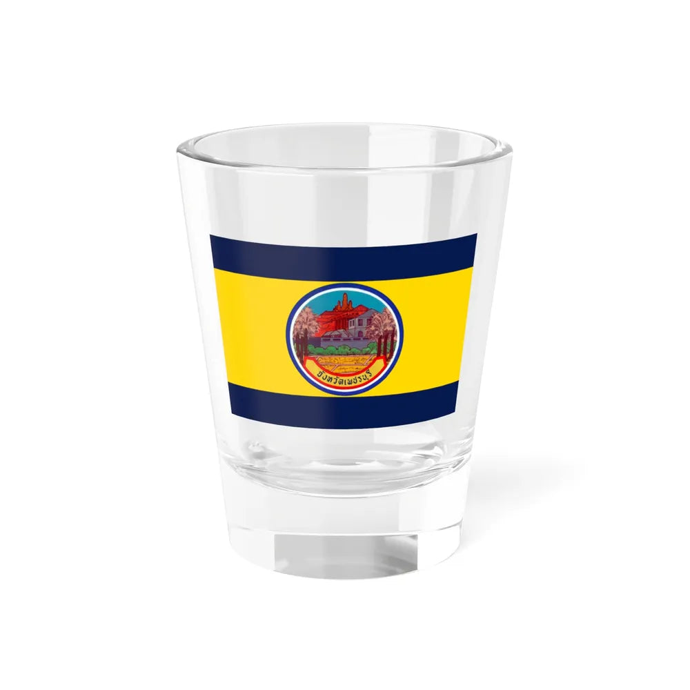 Flag of Petchaburi Province Thailand - Shot Glass 1.5oz 1.5oz - Go Mug Yourself