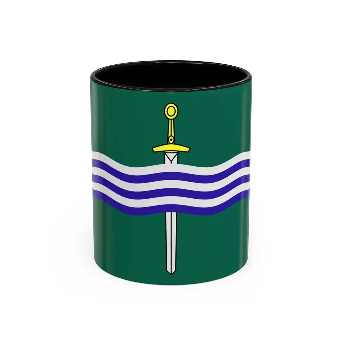 Flag of Peterborough Ontario Canada - Accent Coffee Mug 11oz Black - Go Mug Yourself