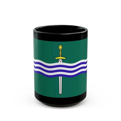 Flag of Peterborough Ontario Canada - Black Coffee Mug 15oz - Go Mug Yourself