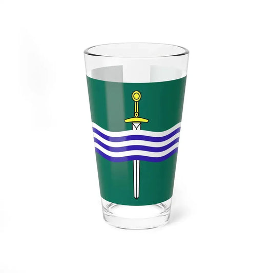 Flag of Peterborough Ontario Canada - Pint Glass 16oz 16oz - Go Mug Yourself