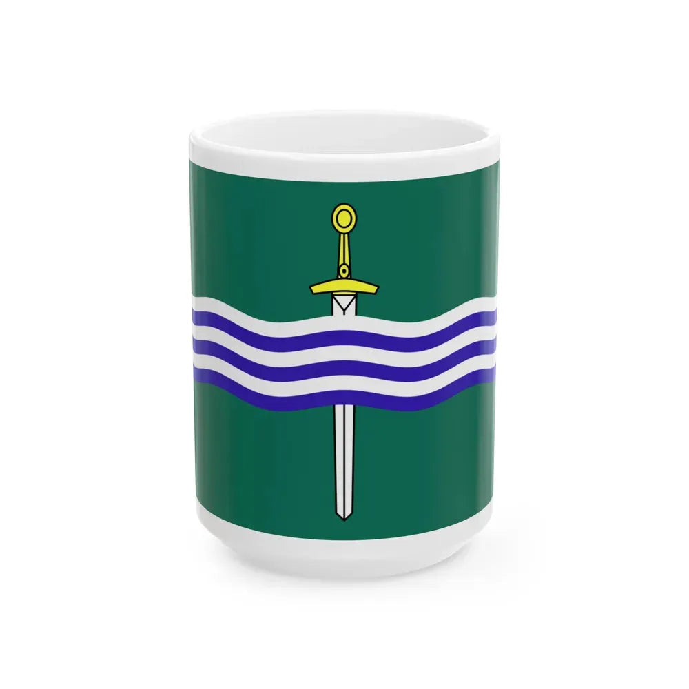 Flag of Peterborough Ontario Canada - White Coffee Mug 15oz - Go Mug Yourself