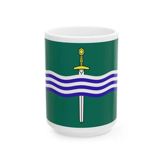 Flag of Peterborough Ontario Canada - White Coffee Mug 15oz - Go Mug Yourself