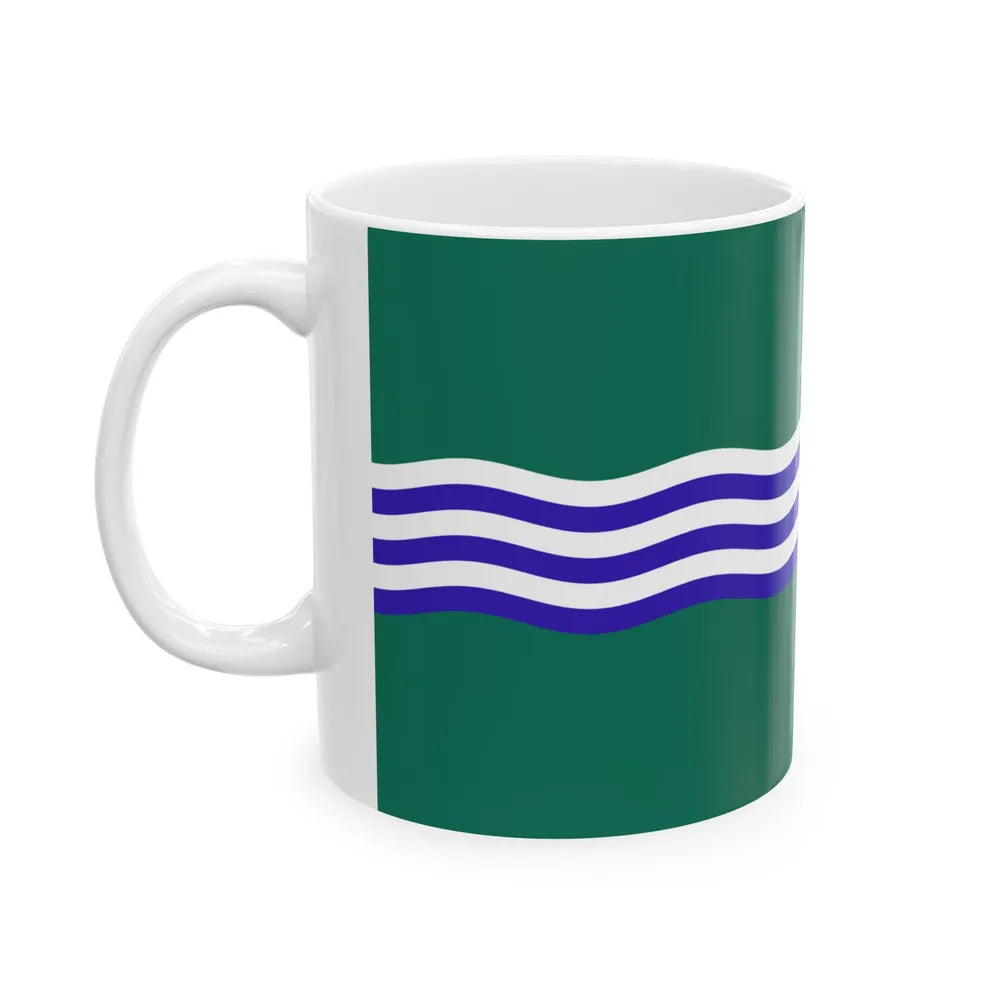 Flag of Peterborough Ontario Canada - White Coffee Mug-Go Mug Yourself