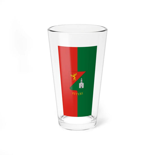 Flag of Peteri vertical (Hungary) Pint Glass 16oz 16oz - Go Mug Yourself