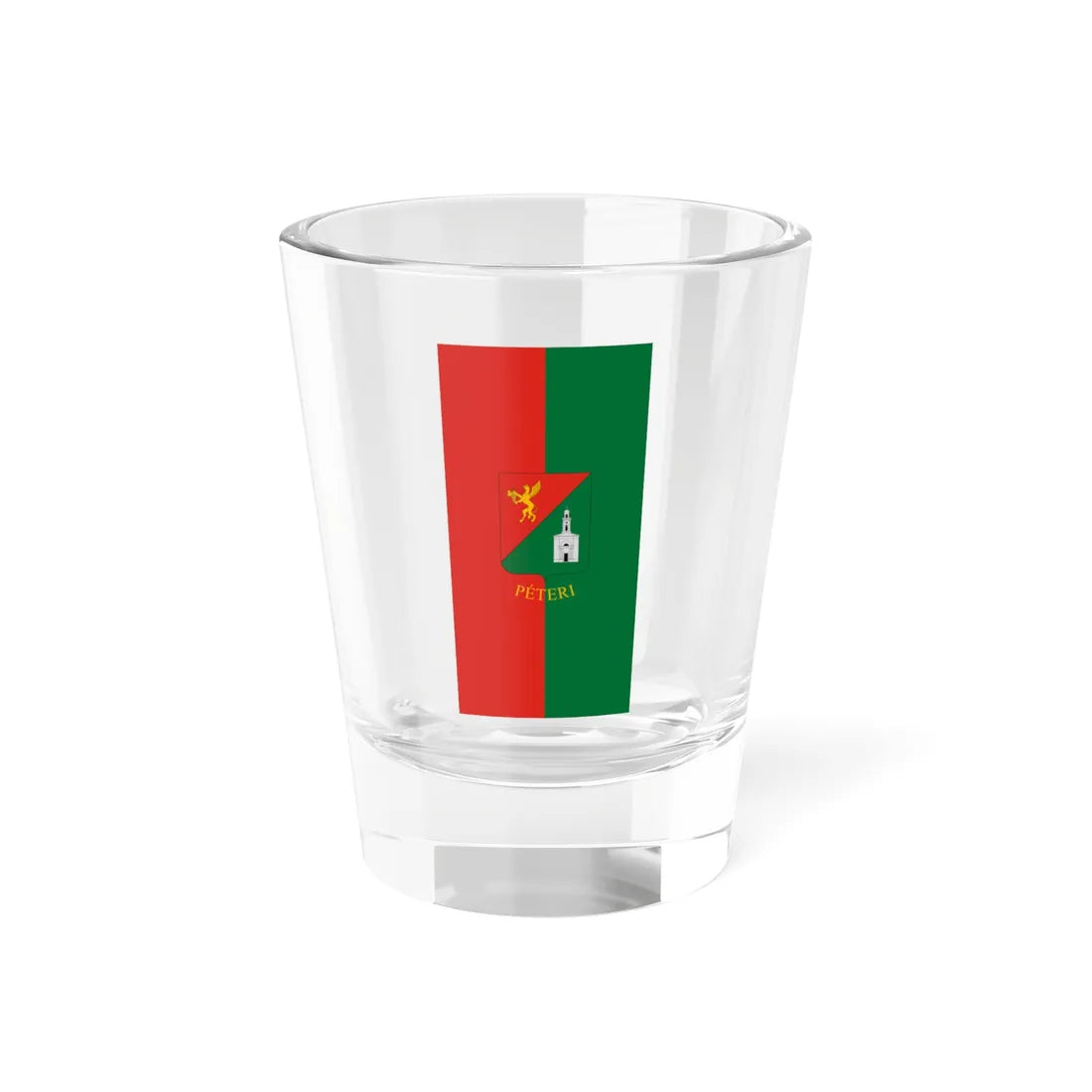 Flag of Peteri vertical (Hungary) Shot Glass 1.5oz 1.5oz - Go Mug Yourself