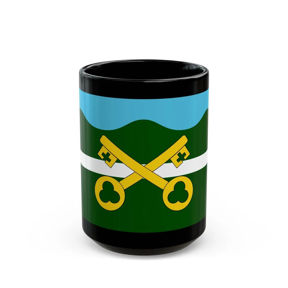 Flag of Petersfield UK - Black Coffee Mug-15oz-Go Mug Yourself