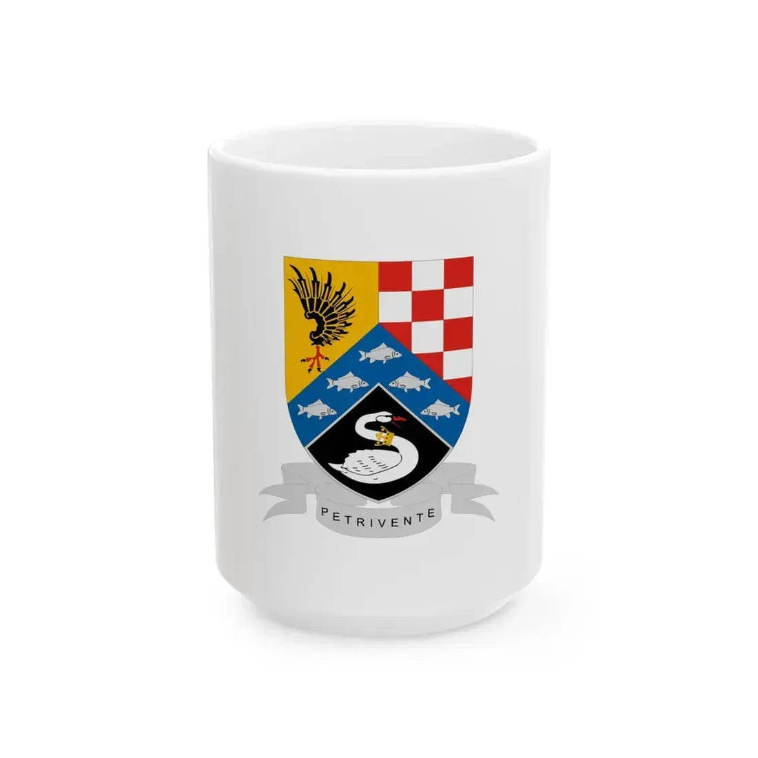 Flag of Petrivente (Hungary) White Coffee Mug 15oz - Go Mug Yourself