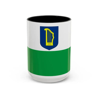 Flag of Petseri County Estonia - Accent Coffee Mug 15oz Black - Go Mug Yourself
