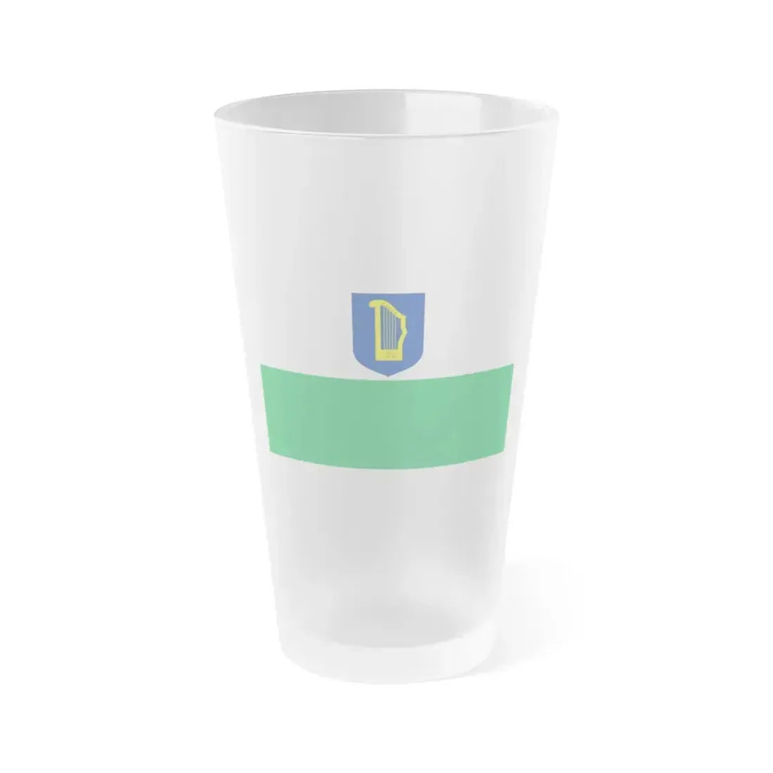 Flag of Petseri County Estonia - Frosted Pint Glass 16oz 16oz Frosted - Go Mug Yourself