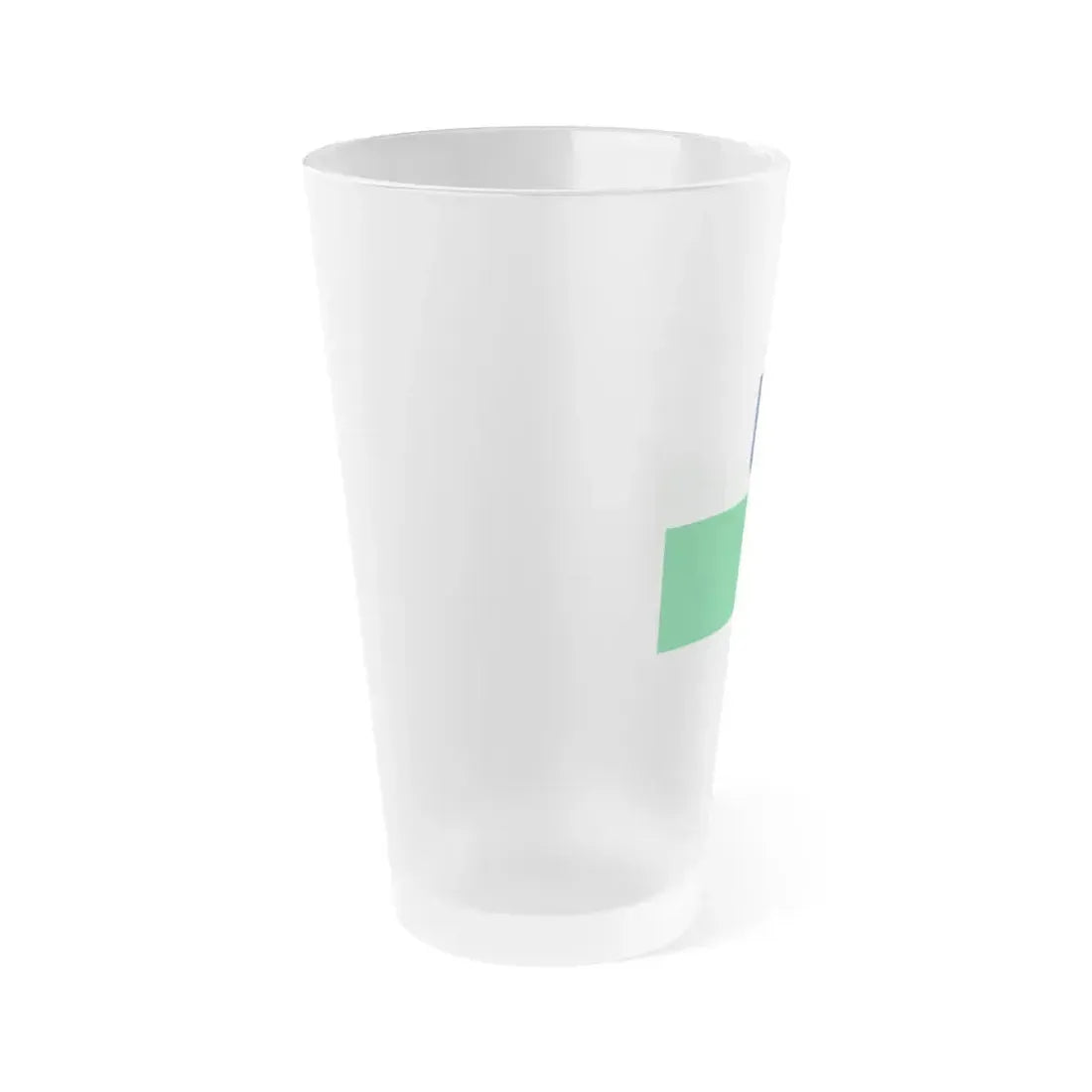 Flag of Petseri County Estonia - Frosted Pint Glass 16oz - Go Mug Yourself