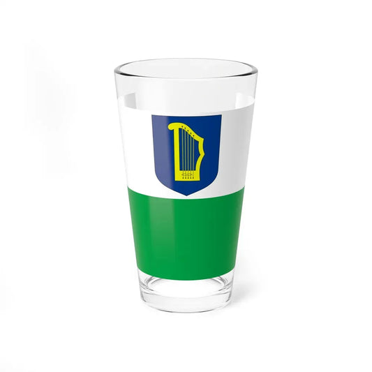 Flag of Petseri County Estonia - Pint Glass 16oz 16oz - Go Mug Yourself