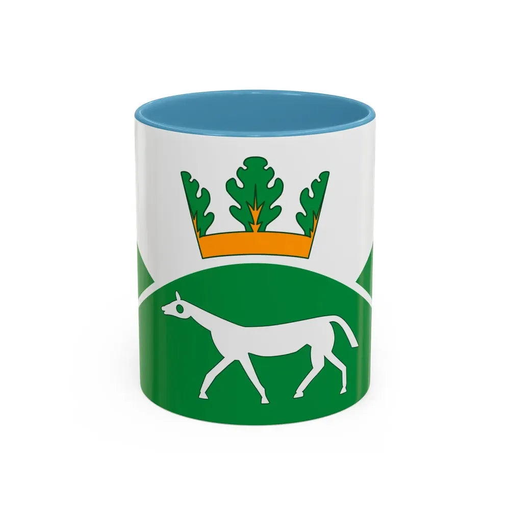 Flag of Pewsey UK - Accent Coffee Mug 11oz Light Blue - Go Mug Yourself