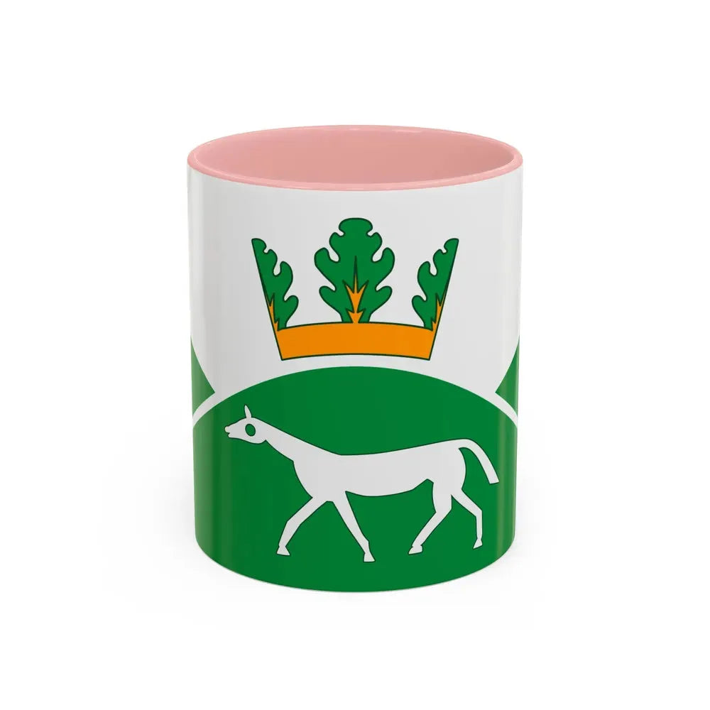 Flag of Pewsey UK - Accent Coffee Mug 11oz Pink - Go Mug Yourself