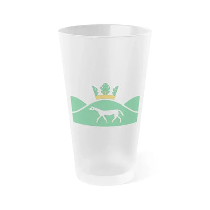Flag of Pewsey UK - Frosted Pint Glass 16oz 16oz Frosted - Go Mug Yourself
