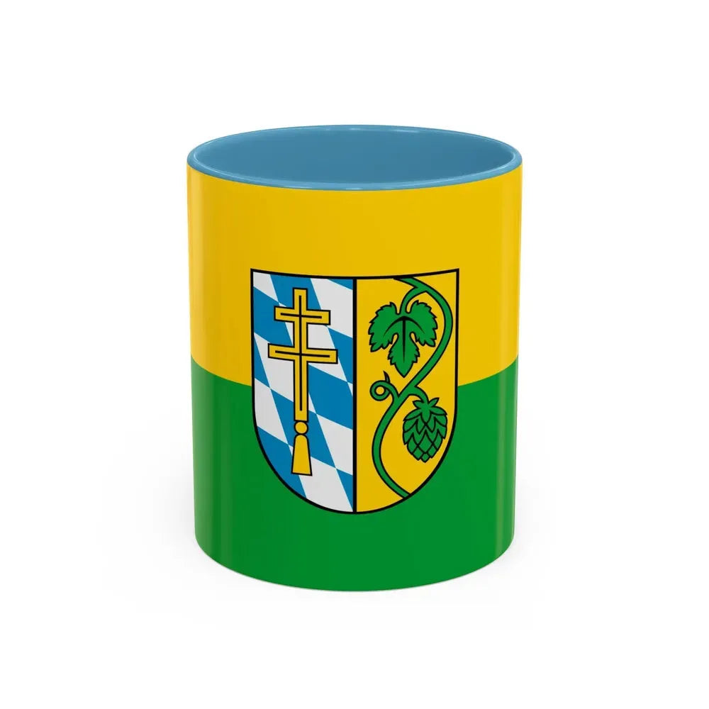 Flag of Pfaffenhofen Germany - Accent Coffee Mug 11oz Light Blue - Go Mug Yourself