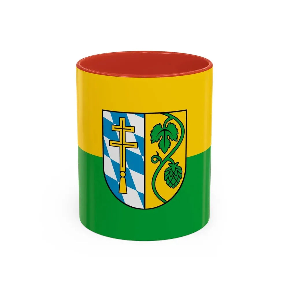 Flag of Pfaffenhofen Germany - Accent Coffee Mug 11oz Red - Go Mug Yourself