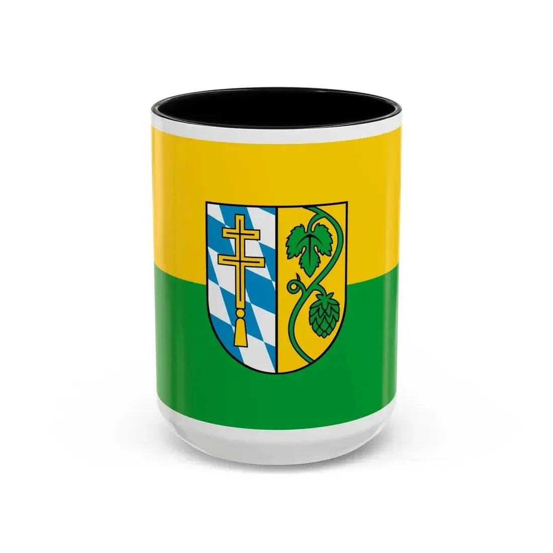 Flag of Pfaffenhofen Germany - Accent Coffee Mug 15oz Black - Go Mug Yourself