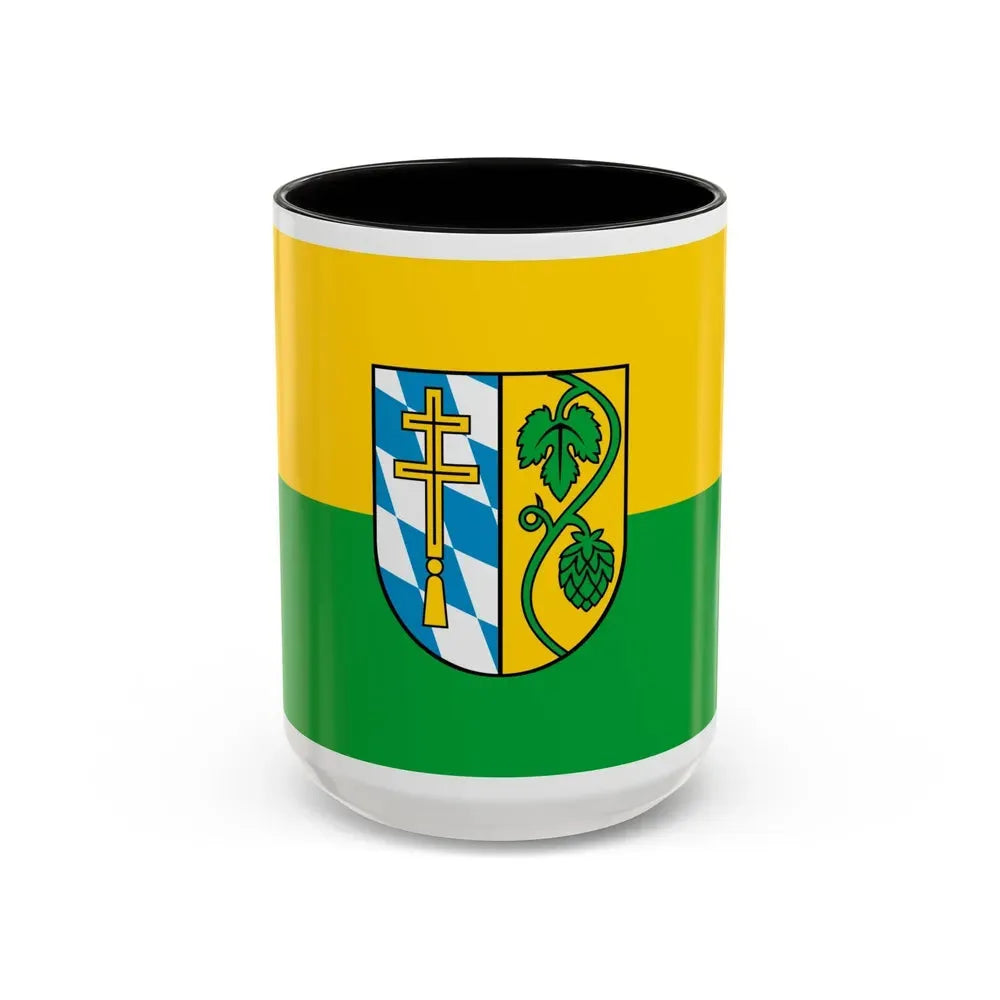 Flag of Pfaffenhofen Germany - Accent Coffee Mug 15oz Black - Go Mug Yourself