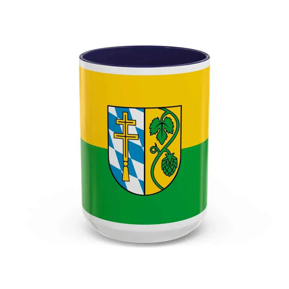 Flag of Pfaffenhofen Germany - Accent Coffee Mug 15oz Navy - Go Mug Yourself