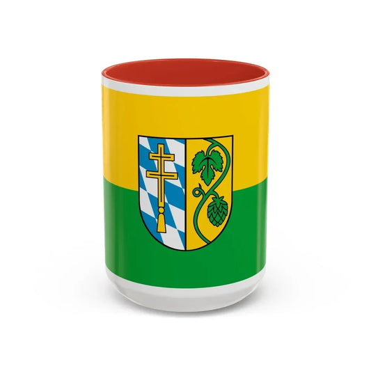 Flag of Pfaffenhofen Germany - Accent Coffee Mug 15oz Red - Go Mug Yourself