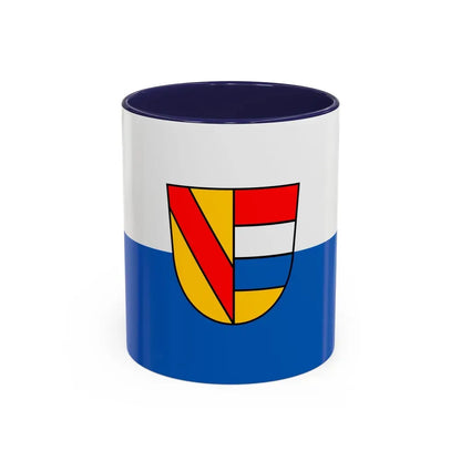 Flag of Pforzheim Germany - Accent Coffee Mug 11oz Navy - Go Mug Yourself