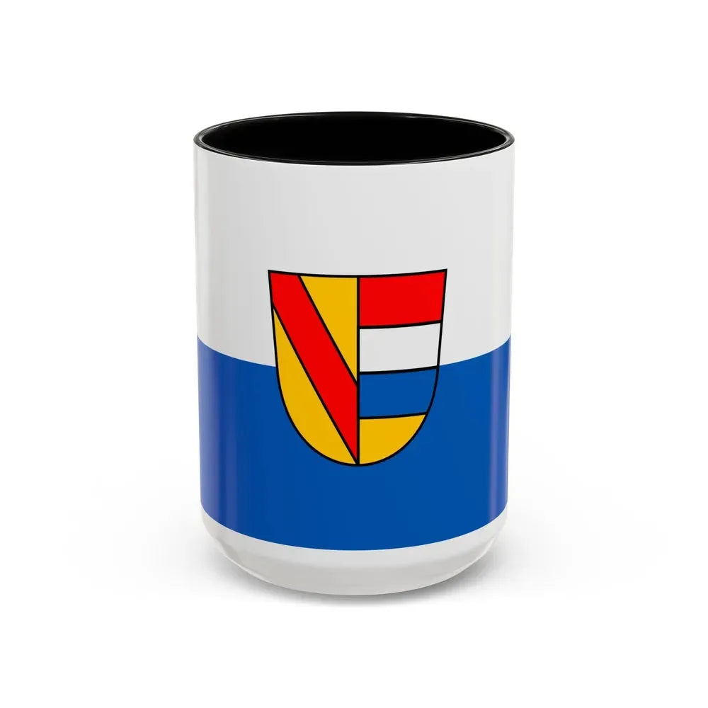 Flag of Pforzheim Germany - Accent Coffee Mug 15oz Black - Go Mug Yourself