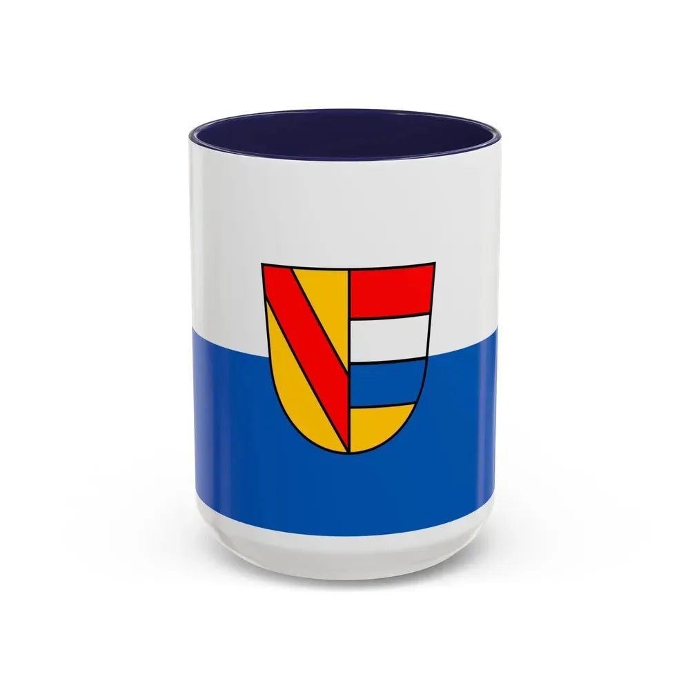 Flag of Pforzheim Germany - Accent Coffee Mug 15oz Navy - Go Mug Yourself
