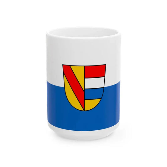 Flag of Pforzheim Germany - White Coffee Mug 15oz - Go Mug Yourself