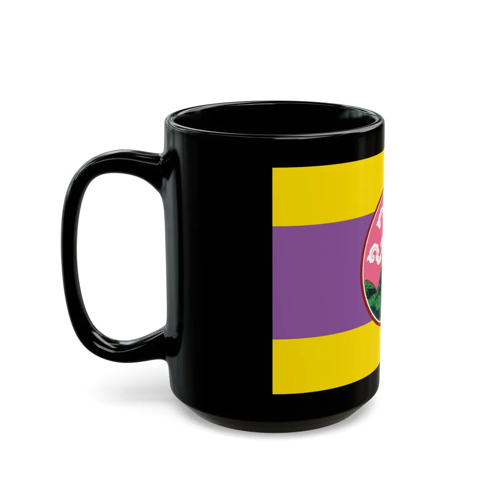 Flag of Phatthalung Province Thailand - Black Coffee Mug-Go Mug Yourself