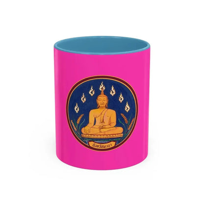 Flag of Phayao Province Thailand - Accent Coffee Mug 11oz Light Blue - Go Mug Yourself