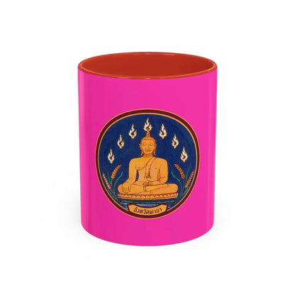 Flag of Phayao Province Thailand - Accent Coffee Mug 11oz Red - Go Mug Yourself
