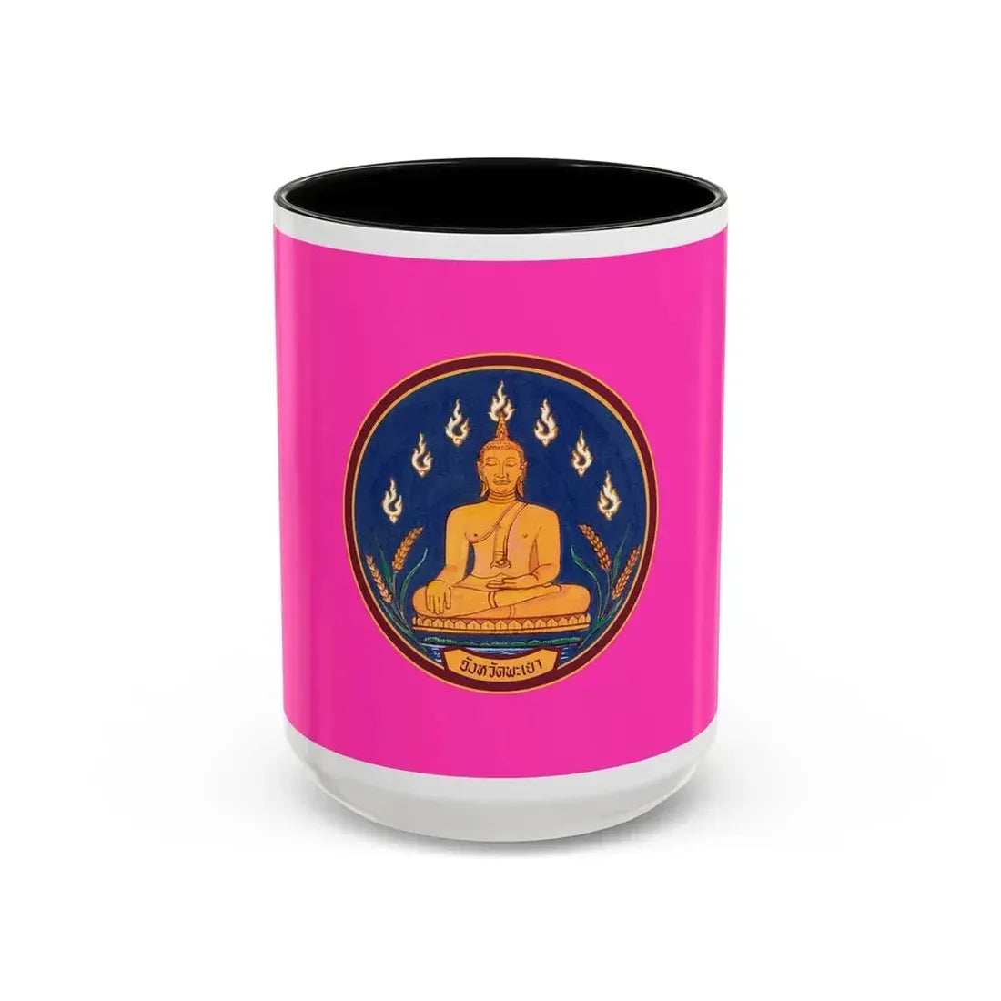 Flag of Phayao Province Thailand - Accent Coffee Mug 15oz Black - Go Mug Yourself