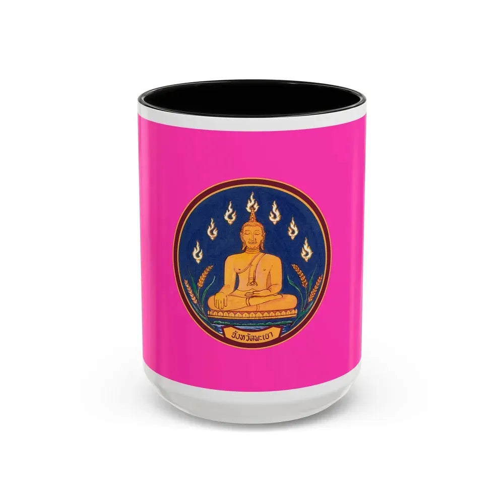 Flag of Phayao Province Thailand - Accent Coffee Mug 15oz Black - Go Mug Yourself