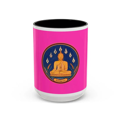 Flag of Phayao Province Thailand - Accent Coffee Mug 15oz Black - Go Mug Yourself