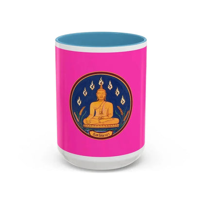Flag of Phayao Province Thailand - Accent Coffee Mug 15oz Light Blue - Go Mug Yourself