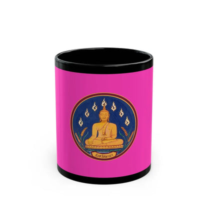 Flag of Phayao Province Thailand - Black Coffee Mug-11oz-Go Mug Yourself