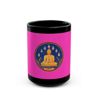 Flag of Phayao Province Thailand - Black Coffee Mug-15oz-Go Mug Yourself