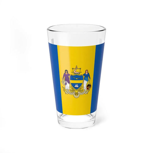 Flag of Philadelphia, Pennsylvania - Pint Glass 16oz 16oz - Go Mug Yourself