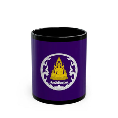 Flag of Phitsanulok Province Thailand - Black Coffee Mug-11oz-Go Mug Yourself