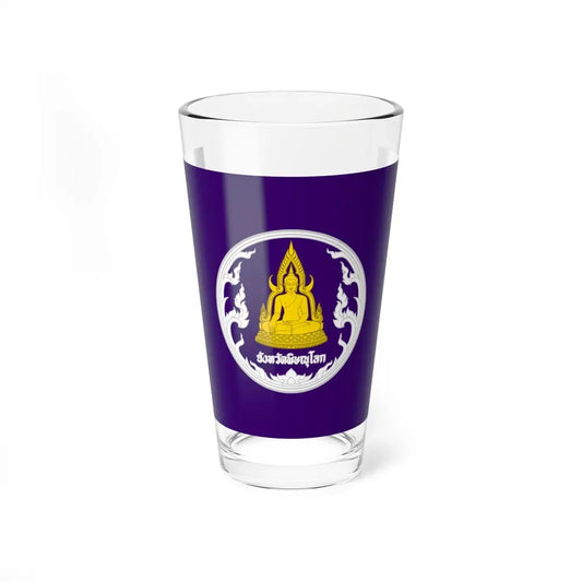 Flag of Phitsanulok Province Thailand - Pint Glass 16oz 16oz - Go Mug Yourself