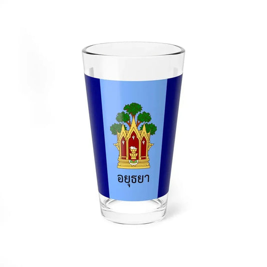 Flag of Phra Nakhon Si Ayutthaya Province Thailand - Pint Glass 16oz 16oz - Go Mug Yourself