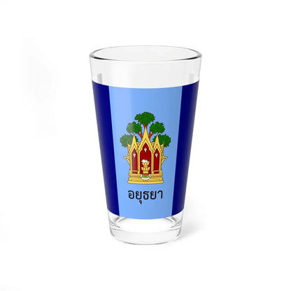 Flag of Phra Nakhon Si Ayutthaya Province Thailand - Pint Glass 16oz 16oz - Go Mug Yourself